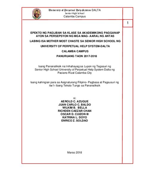 Filipino Dissertations .